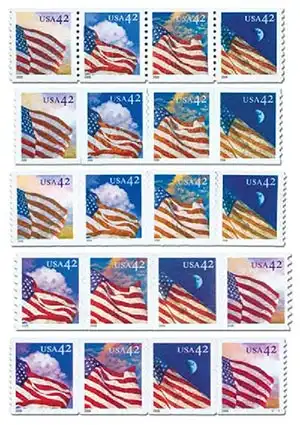 us flag stamp 2008: A Slight Change