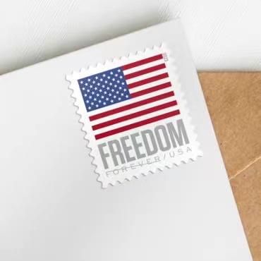 discount roll of 100 USPS 2023 us flag postage stamps cheap forever stamps for sale in bulk