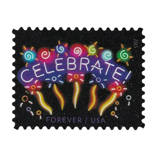 Buy Celebrate 2015 Forever Stamps as Xmas Stamp 2023