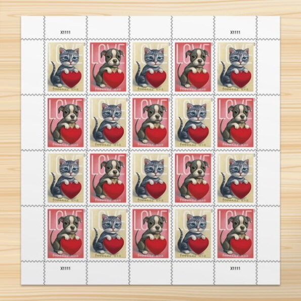 Best 2023 Love Cat & Dog Stamps for Wedding Invitations