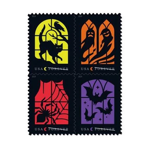Buy Spooky Silhouettes Halloween Forever Stamps cheap in bulk