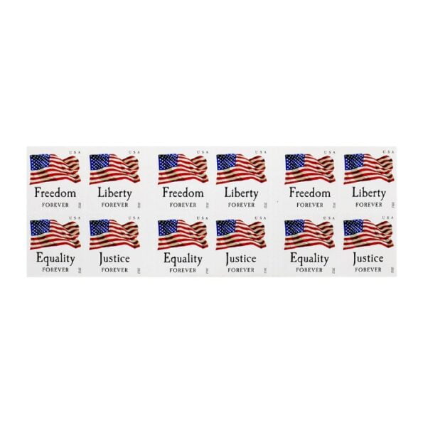 discount sheet of 100 USPS 2012 us flag postage stamps cheap forever stamp in bulk for sale