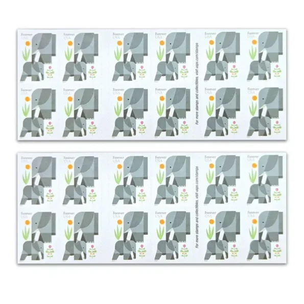 discount USPS elephants postage stamp cheap forever stamps in bulk for sale