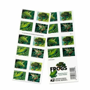 book of discount USPS frogs postage stamps cheap forever stamp in bulk for sale