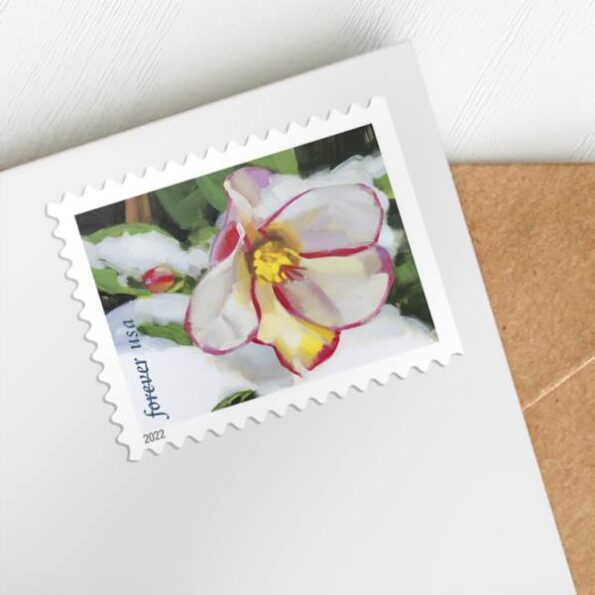 discount USPS Snowy-Beauty flower postage cheap forever stamps in bulk for sale